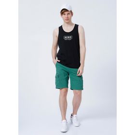 Aeropostale 3647 Normal Bel Düz Yeşil Erkek Kargo Şort