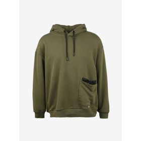Aeropostale A3WM-SWT10 Kapüşon Yaka Düz Haki Erkek Sweatshirt