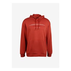 Aeropostale A3WM-SWT8 Kapüşon Yaka Baskılı Kiremit Erkek Sweatshirt