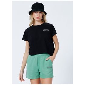 Aeropostale Baskılı Siyah Erkek Şort Mayo