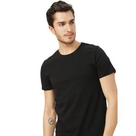 Aeropostale Düz Siyah Erkek T-Shirt