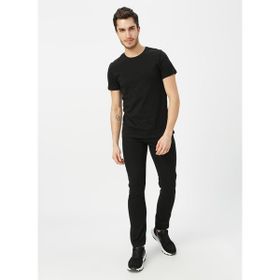 Aeropostale Düz Siyah Erkek T-Shirt