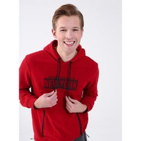 Aeropostale E-LAST Bordo Kapüşon Yaka Baskılı Erkek Sweatshirt