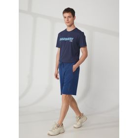 Aeropostale E-TORONTO Baskılı Lacivert Erkek T-Shirt