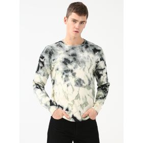 Aeropostale E-YATIK Bisiklet Yaka Batik Yeşil Erkek Kazak