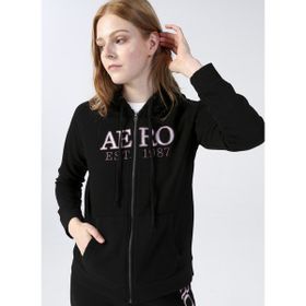 Aeropostale K-3009 Siyah Kapüşon Yaka Baskılı Kadın Sweatshirt