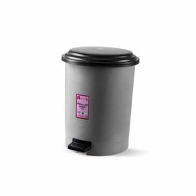 Afacan 1 PK-3 101 A Form 3 lt Gri Pedallı Çöp Kovası