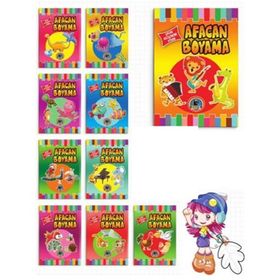 Afacan Faaliyet 10 Kitap Kitabı Boyama