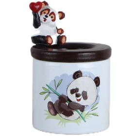 Afacan Panda Kalemlik Masum Panda Biblo Seramik Kalemlik