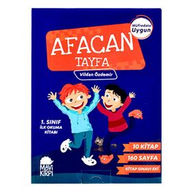 Afacan Tayfa 1. Sınıf İlk Okuma Seti - 10 Kitap Takım - Mavi Kirpi Yayınları