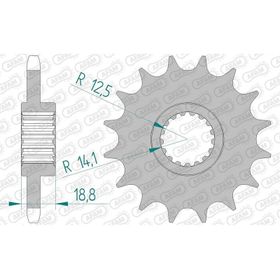 Afam BMW F650GS/F700GS 08-18 525 Kauçuk Ön Dişli