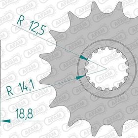 Afam BMW F650GS/F700GS 08-18 525 Kauçuk Ön Dişli