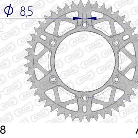 Afam Husqvarna TC250 14-16 520 S/C Alüminyum Arka Dişli