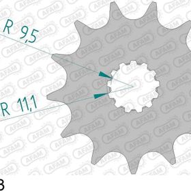 Afam Husqvarna TC250 520 Çelik Ön Dişli