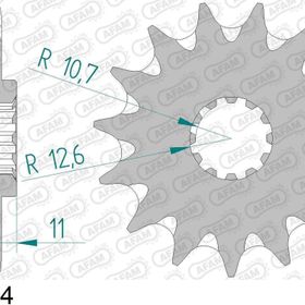Afam Husqvarna TE250/TE450 520 Çelik Ön Dişli