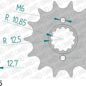 Afam Kawasaki KLR 650 520 Çelik Ön Dişli