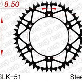 Afam Kawasaki KX 125/250/500 KXF 250/450 Suzuki RMZ250 Superlight SLK 520 Çelik Dişli