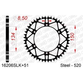 Afam Kawasaki KX 125/250/500 KXF 250/450 Suzuki RMZ250 Superlight SLK 520 Çelik Dişli