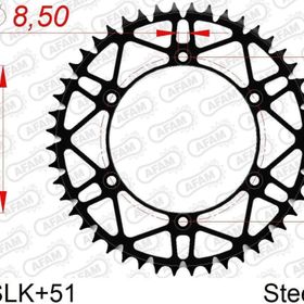 Afam Kawasaki KX 125/250/500 KXF 250/450 Suzuki RMZ250 Superlight SLK 520 Çelik Dişli