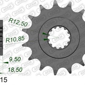 Afam Kawasaki Z750 Z800 520 Çelik Ön Dişli