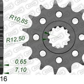 Afam Kawasaki ZX636 ZX6-R Ninja 520 Çelik Ön Dişli
