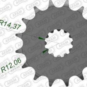Afam Kawasaki ZZR-1400 530 Kauçuk Ön Dişli