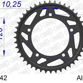 Afam Suzuki GSR750 525 Aluminyum Arka Dişli
