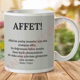 Affet Baskılı Kupa