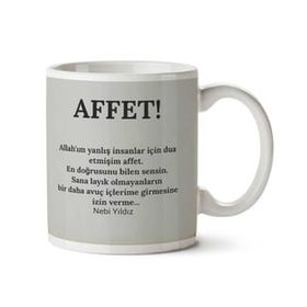 Affet Baskılı Kupa