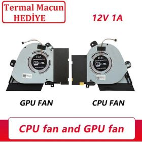 Afila Asus 13NR03F0AP0301 Notebook CPU + GPU VGA Fanı Sağ-Sol Set