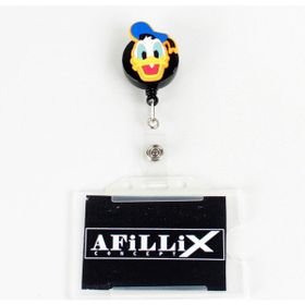 Afillix Concept Ördek Tasarım Silikon Yoyo Şeffaf Kart Koruyucu Yaka Kartı