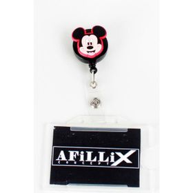 Afillix Concept Silikon Fare Tasarım Şeffaf Yaka Kartı Yoyo & Klipsi