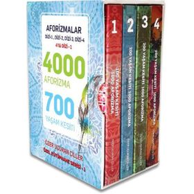 Aforizmalar Serisi-4 Kitap Takım Kutulu - Özer Uçuran Çiller