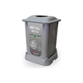 Aform 50 lt Gri Naturel Metal Atık Kovası