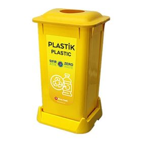 Aform 70 lt Sarı Orj. Plastik Atık Kovası