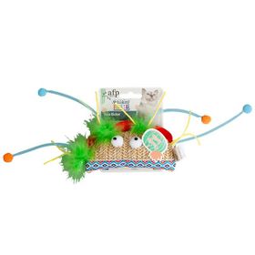 AFP 32x17x5 cm Whisker Tako Jüt Kedi Oyuncağı