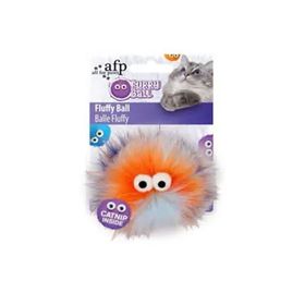 AFP Furry Ball-Fluffer Catnipli 9,5X9X5X5 cm Turuncu Kedi Oyuncağı