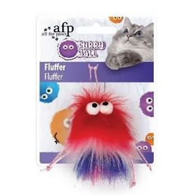 AFP Furry Ball Kırmızı Tüylü Fare Kedi Oyuncağı
