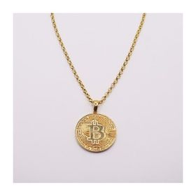AgaKulche 14 Ayar 13.85 gr Bitcoin Kolye