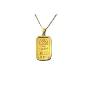 AgaKulche 2.5 gr 24 Ayar Külçe Altın Kolye