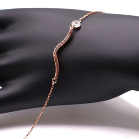 AgaKulche 925 Ayar 1.75 gr Taş Yılan Hayalet Gümüş Bileklik