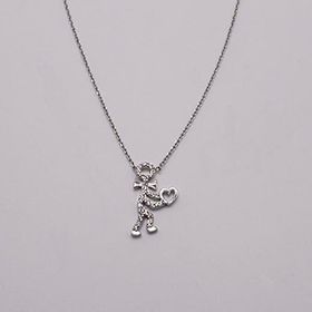 AgaKulche 925 Ayar 1.81 gr Gümüş Love Man Hayalet Kolye