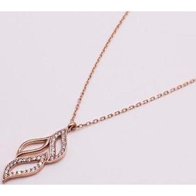 AgaKulche 925 Ayar 2.17 gr Gümüş Yaprak Hayalet Kolye