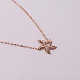AgaKulche 925 Ayar 2.34 gr Deniz Yıldızı Hayalet Gümüş Kolye