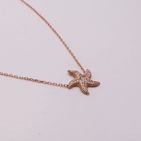 AgaKulche 925 Ayar 2.34 gr Deniz Yıldızı Hayalet Gümüş Kolye