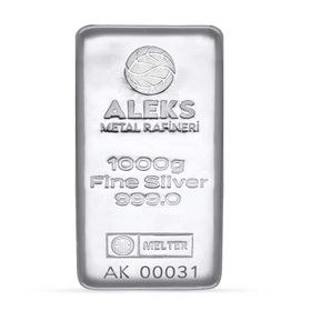 AgaKulche Aleks Metal Rafineri 1000 gr 999.0 Külçe Gümüş