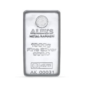 AgaKulche Aleks Metal Rafineri 1000 gr 999.0 Külçe Gümüş