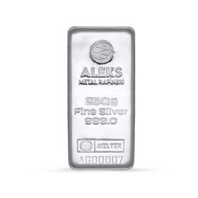 AgaKulche Aleks Metal Rafineri 250 gr 999.0 Külçe Gümüş
