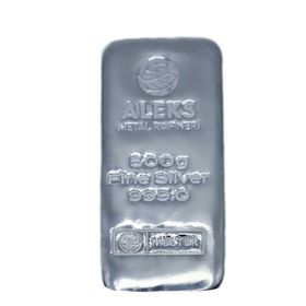AgaKulche Aleks Metal Rafineri 500 gr 999.0 Külçe Gümüş