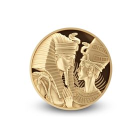 Agakulche Amenhotep Nefertiti 1/10 Ons Altın Sikke Coin